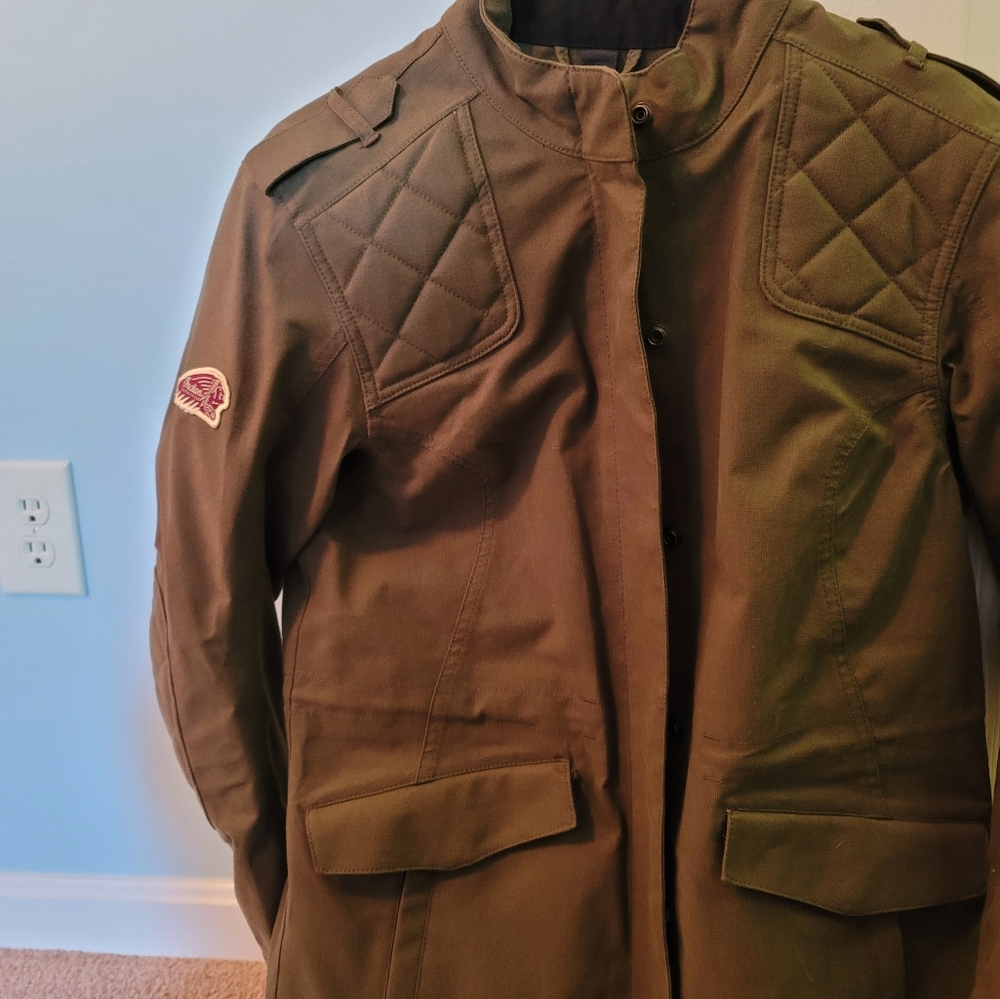 Women's Army Green Indian Motorcycle Jacket